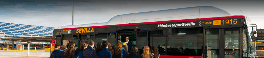 Damos la bienvenida a TUSSAM, la empresa municipal de transporte urbano de la ciudad de Sevilla 8 escritorio visitas 0