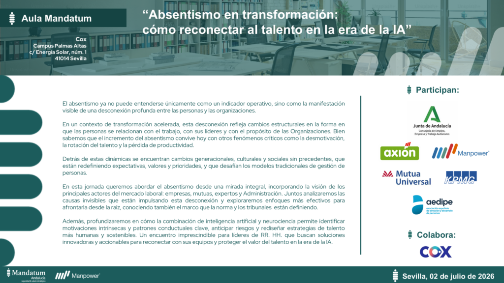 Mandatum celebra un nuevo Aula Mandatum dedicada al Absentismo 88 Imagen2