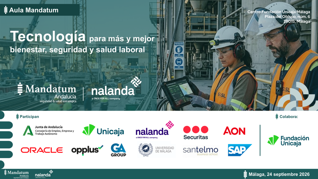 Mandatum reúne en Málaga a empresas e instituciones para abordar el papel de la tecnología en la seguridad, la salud y el bienestar laboral 10 Imagen35